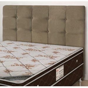 Cabeceira Casal 1.40m Clean:Suede Taupe