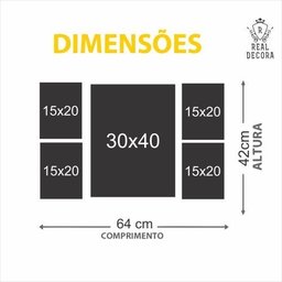 CONJUNTO KIT 5 QUADROS DECORATIVOS BEGE E MARROM PLANTAS COSTA DO MARFIM - 2