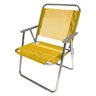 CADEIRA DE PRAIA ALUMINIO EXTRA LARGA BOTAFOGO AMARELA - 1