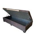 Ver imagem 2 de Cama Box Baú Solteiro Suede Luxo - Gs Kamas - Acabamento Reforçado, Amplo Espaço (marrom)
