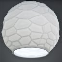 Ver imagem 2 de Luminária Pendente Globo em Vidro Opalino Craquelado