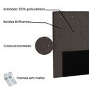 Ver imagem 4 de Cabeceira Queen 1,60m Tânia Suede - Pallazio - Marrom Café
