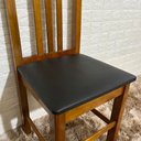 Ver imagem 4 de Cadeira Fixa Estofada Colonial Madeira Maciça:mel