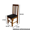Ver imagem 7 de Cadeira Fixa Estofada Colonial Madeira Maciça:mel