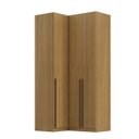 Ver imagem 6 de Guarda Roupa de Canto Reto 3 Portas Mdf Altezza Trend Belmax:freijó