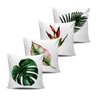 Kit 4 Almofadas decorativas Folhas e Folhagens 45x45cm - 1