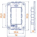 Ver imagem 3 de Conjunto 2 Tomada Carregador USB 1A Bivolt 4x2 B3 MarGirius