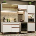 Ver imagem 1 de Armário de Cozinha Completa 250cm Branco Reims Madesa XA03