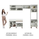 Ver imagem 6 de Armário de Cozinha Completa 250cm Branco Reims Madesa XA03