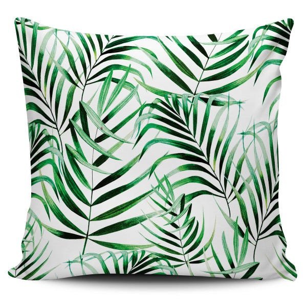 Kit 4 Capas Almofadas decorativas Folhagens Verde 45x45cm - 4