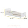 Cama Infantil com Colchão Incluso 100% MDF Realeza Multimóveis Branco Branco - 5