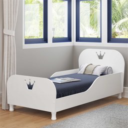 Cama Infantil com Colchão Incluso 100% MDF Realeza Multimóveis Branco Branco - 1