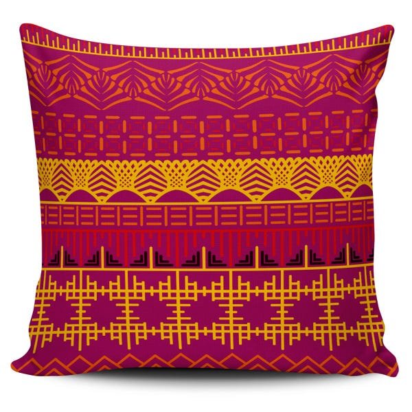 Kit 4 Capas Almofadas Etnicas Tons Laranja Vermelho 45x45cm - 2