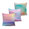Kit 3 Capas Almofadas decorativas Pinturas Abstratas 45x45cm - 1