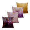 Kit 4 Capas Almofadas decorativas Pinturas Realistas 45x45cm - 1