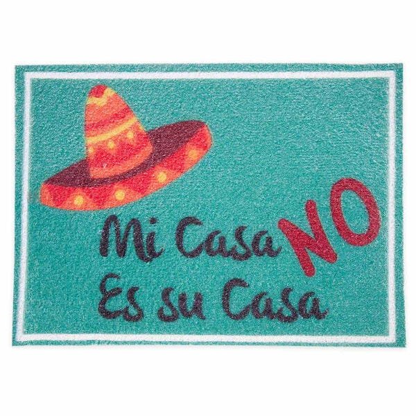 Tapete Capacho de Porta Jolitex 40x60cm Mi Casa No Es Su Casa - 1