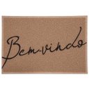 Ver imagem 1 de Capacho Bem Vindo Bege Kapazi 40x60cm