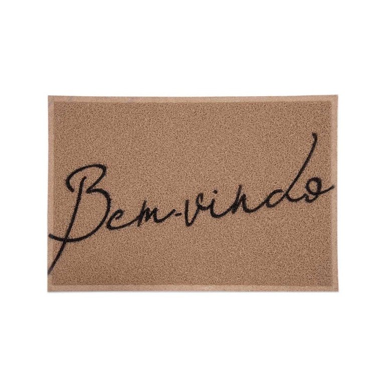 Capacho Bem Vindo Bege Kapazi 40x60cm