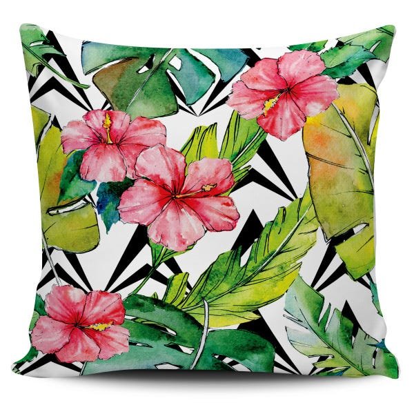 Kit 4 Capas Almofadas Folhagem Tropical 45x45cm - 2