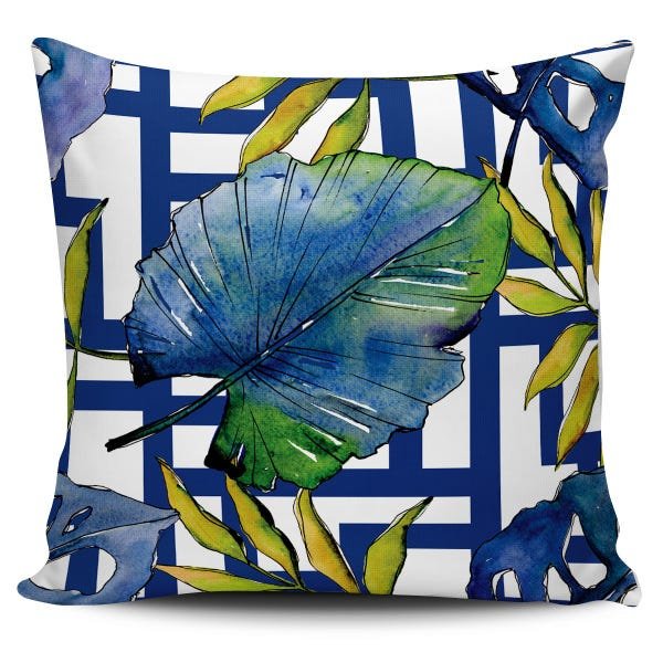 Kit 4 Almofadas decorativas Folhagens 45x45cm - 2