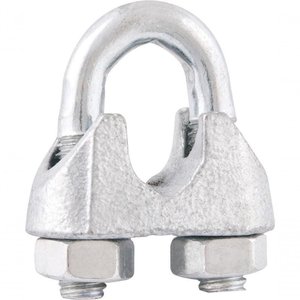 Clips P/ Cabo Aço 1/8" Leve Galv C/ 2 Pç Cart