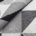 Ver imagem 2 de Tapete Roma Sala Quarto Antiderrapante Geométrico 132x200cm Preto Casa Dona