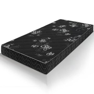 Colchão Solteiro Andes Bordado Preto Espuma D20 78x188x12cm