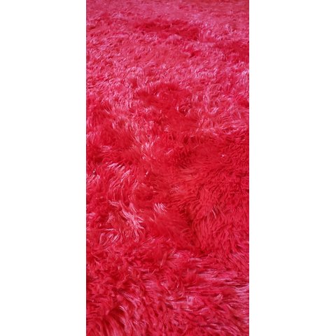 Tapete para Sala e Quarto Felpudo Cronos Casa Dona 200x300cm Vermelho