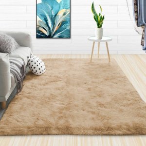 Tapete para Sala e Quarto Felpudo Cronos Casa Dona 200x250cm Bege