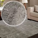 Ver imagem 1 de Tapete para Sala e Quarto Felpudo Cronos Casa Dona 100x150cm Cinza