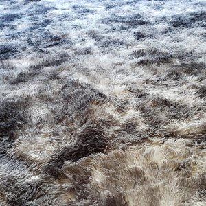 Tapete para Sala e Quarto Felpudo Cronos Casa Dona 150x200cm Cinza