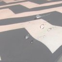 Ver imagem 2 de Tapete Chevrom Sala Quarto Antiderrapante Impermeável Moderno Cinza 100 x 140cm