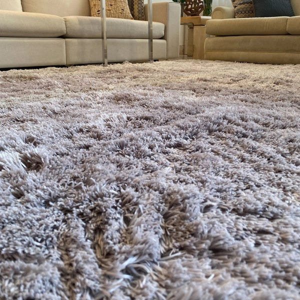 Tapete Felpudo Sala Quarto e Escritório Antiderrapante Fofo Casa Dona 100x150cm Cinza - 2