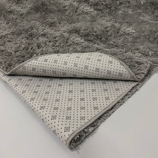 Tapete Felpudo Sala Quarto e Escritório Antiderrapante Fofo Casa Dona 100x150cm Cinza - 1