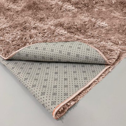 Tapete Felpudo Sala Quarto e Escritório Antiderrapante Fofo Casa Dona 200x250cm Bege