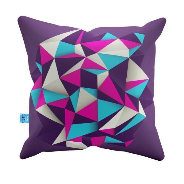 Almofada Decorativa Roxa Pelúcia 40x40 AlmofadaGeek - 1