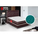 Ver imagem 2 de Colchão King Nipon Live de Magnético Infravermelho com Massagem Infinita e Cromoterapia:marrom