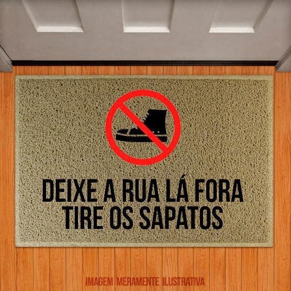 Capacho Deixe a Rua Lá Fora - Ref Cln059 - 1