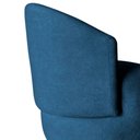 Ver imagem 4 de Kit 2 Poltronas Decorativa Beatriz Orgânica Bouclé Azul Marinho