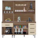 Ver imagem 2 de Kit de Cozinha 9 Portas 4 Gavetas com Nicho Vitorina Savana/Off White