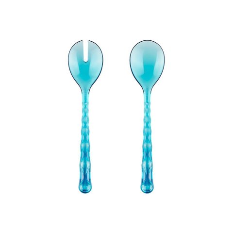Talheres de Salada em Bio Plástico Não Fóssil-vanity-aria - Sea Blue-"guzzini
