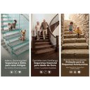 Ver imagem 3 de Tapete Antiderrapante Escada Pets 20x76cm Antiquedas Cinza