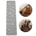 Ver imagem 2 de Tapete Antiderrapante Escada Pets 20x76cm Antiquedas Cinza