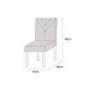 Ver imagem 4 de Conjunto 2 Cadeiras Em Mdf Flor Imbuia/Wd22