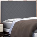 Ver imagem 2 de Cabeceira Solteiro 0,90m Esmeralda Suede - Pallazio - Cinza