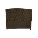 Ver imagem 2 de Kit Dubaí Cabeceira de Cama Box Casal e Recamier Baú Queen 160 Cm Suede Marrom Eli Móveis