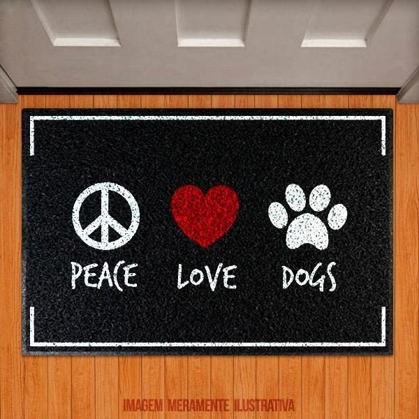 Capacho Peace Love Dog - 1