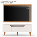Ver imagem 6 de Painel com Rack Moderno 136cm TV até 55 " Byhouse