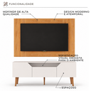 Ver imagem 3 de Painel com Rack Moderno 136cm TV até 55 " Byhouse