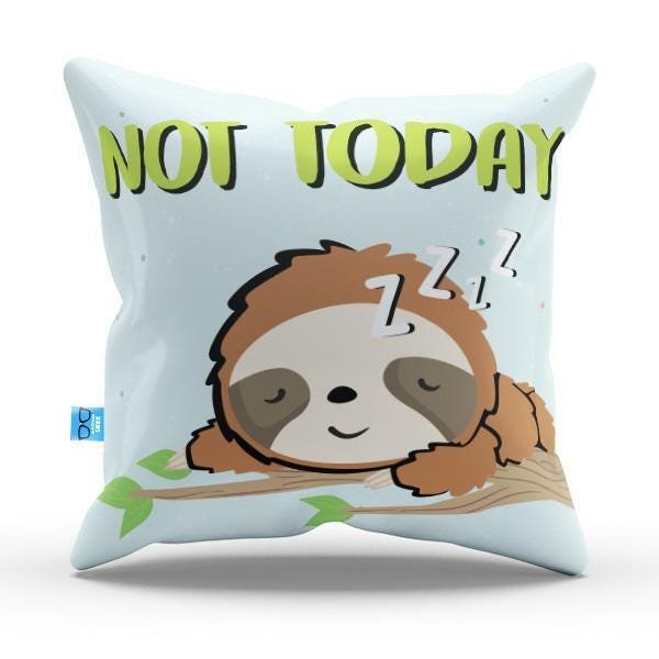 Capa de Almofada Divertida Not Today - REF AD0080 - 1